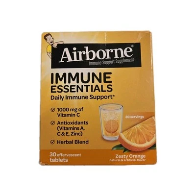 Suplemento de apoyo Airborne Daily Immune Essentials 30 porciones vitaminas C. . . Foto 1 de 4