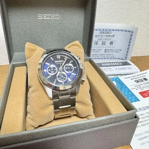 Seiko Chronograph Navy Ksn8T6C Blue - Picture 1 of 12