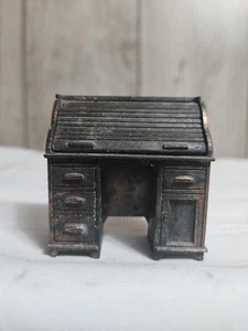 Figura fundida a presión sobre escritorio enrollable miniatura, tapa abierta, DURHAM INDUSTRIES, DE COLECCIÓN - Imagen 1 de 9