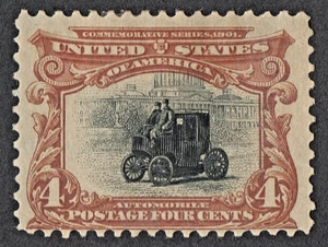 US Sc# 296 *MINT OG H* { 4c PAN-AMERICAN AUTOMOBILE } GREAT FROM 1901 CV$ 70.00 - Picture 1 of 4
