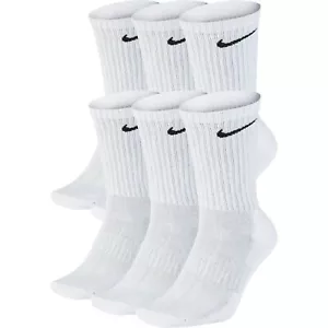 Men's Nike Crew Socks Everyday Cotton Cushioned Dri Fit Athletic Training Gym - Picture 1 of 6