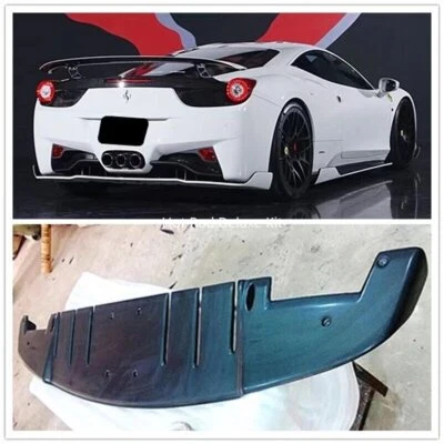 Labio divisor difusor de parachoques trasero de fibra de carbono para Ferrari 458 Spider Italia Foto 1 de 4