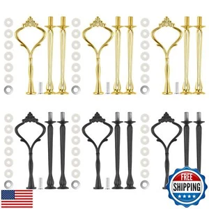 6 Set Large Tiered Tray Hardware for Cake Stand Mold Crown upgrade 3 Tier Cak - Picture 1 of 5