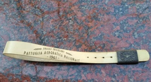 Cinturón Ejército Italia Vintage Fuerza Aérea 1961 Escudo de Armas Sellos Cuero Rareza - Imagen 1 de 7