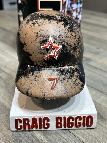 Rare 2007 Promo Craig Biggio #7 Houston Astros SGA Dirty Baseball Helmet NOS Cover