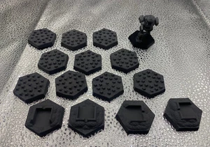 Bunker de dientes y vehículos de dragón x14 azulejos, terreno de mesa Battletech 6 mm - Imagen 1 de 3