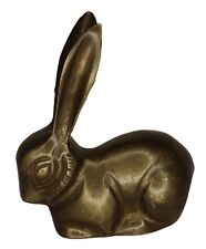 Rabbit Statue Sculpture Victorian Old Handmade Brass Figure Home Decor Figurine