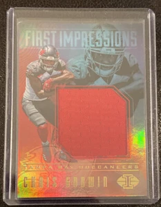 2017 PANINI ILLUSIONS CHRIS GODWIN JUMBO RELIC JERSEY ROOKIE BUCS RC - Picture 1 of 2