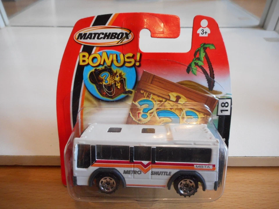 Matchbox City Bus en blanc sous blister - Photo 1/1
