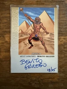AMON RA - {M3} 2014 Goodwin Champions Monsters! Auto Card - 18/25 - Picture 1 of 2