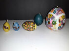 LOT OF 5 EASTER EGG CANDLES