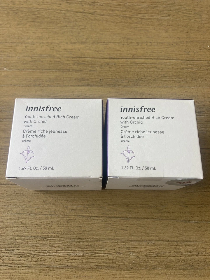 2 Innisfree - Youth-Enriched Rich Cream & Gel Orchid - 50 ml 1.69 oz Each 09-26