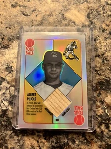 2003 Albert Pujols Topps Chrome Red Back Refractor w/GU Bat: Rare-Total Pop:6 - Picture 1 of 12