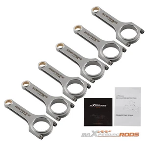 6 pieces H-Beam Connecting Rod Rods+ARP Bolts for BMW N54B30 3.0 E90 E91 E92 New - Picture 1 of 12