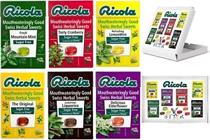 6 x Mixed RICOLA Sugar Free Good Swiss Herbal Sweets Boxes (6 x 45g) - Picture 1 of 5