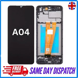 Samsung Galaxy A04 SM-A045F LCD Display Screen Touch Digitizer + Frame - Picture 1 of 1