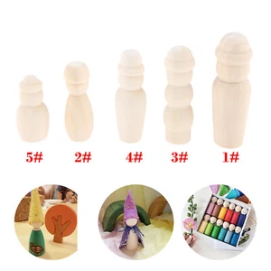 Figuras creativas de madera para muñecas muñeco de nieve 5 piezas hágalo usted mismo manualidades arte boda decoración del hogar - Imagen 1 de 16