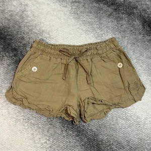 Y2K O’Neill Linen Cotton Booty Shorts Medium - Picture 1 of 7