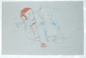 JACK LEVINE (1915-2010) Original Farblithographie bei Amelios San Francisco - Bild 1 von 3