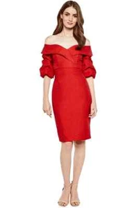 BARDOT- sz 14 women's lipstick Devlin twist dress NEW w TAGS party/cocktail/club - Picture 1 of 2