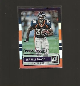 Panini Donruss Terrell Davis 2015 prueba de prensa 192/199 - Imagen 1 de 1