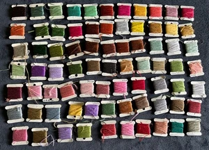 DMC Embroidery Floss Lot of 67 Carded Assortment - Picture 1 of 1