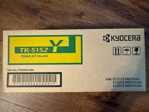 Kyocera TK-5152Y Toner Cartridge OEM Genuine Yellow - NEW - Afbeelding 1 van 4