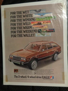 Vintage 1983 American Motors AMC Eagle Wagon Full Page Color Photo Advertisement - Bild 1 von 2
