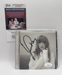 LONG SIG HEART Taylor Swift Signed The Tortured Poets Department CD JSA COA ! - Picture 1 of 3