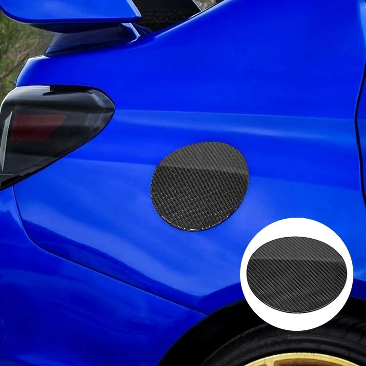 Cubierta de tapa de gasolina del tanque de combustible negro de fibra de carbono REAL HARD para Subaru WRX 2015-2021 Foto 1 de 3
