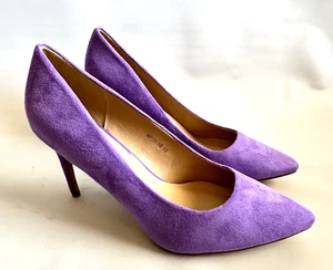 Zapatos de salón clásicos IDIFU para mujer talla 10 M púrpura punta sin cordones con tacón de aguja - Imagen 1 de 13