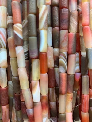 120 Piezas Raras Tibetanas Antiguas Rayas Naturales Ágata Dzi 6x16mm Cuentas!!!! Foto 1 de 4