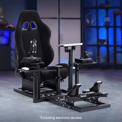 Dardoo Flight Simulator Cockpit mit Schwarzem Sitz Fit HOTAS Warze T150 Xbox