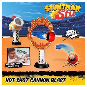 Stuntman Stu Toy - Sling Shot Toy Hot Shot Cannon Blast - Picture 1 of 4