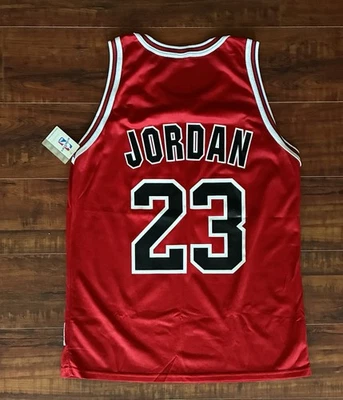 Camiseta deportiva rara vintage Champion Chicago Bulls Michael Jordan talla 44/L nueva con etiquetas Foto 1 de 4