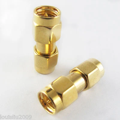 1pc SMA RF Double Male Coaxial Connector Gold Plated RF Adatper SMA male to male - Image 1 of 3