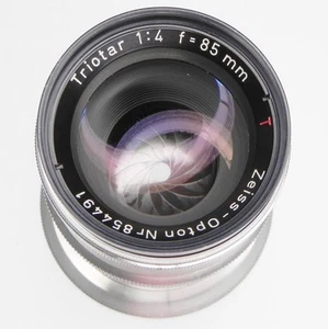 Contax RF Zeiss 85mm f4 Opton Triotar T* #854491 - Picture 1 of 12