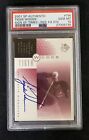 2001 SP Authentic Golf Sign Of The Times Red Tiger Woods RC AUTO /273 PSA 10