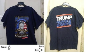 Camiseta Trump 2024 LG / XL Azul Presidente de Estados Unidos 59ª Inauguración Presidencial - Imagen 1 de 8