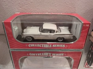 Anson Classic 1957 Studebaker Golden Hawk 1:18 White Die Cast Car. E8 - Picture 1 of 6