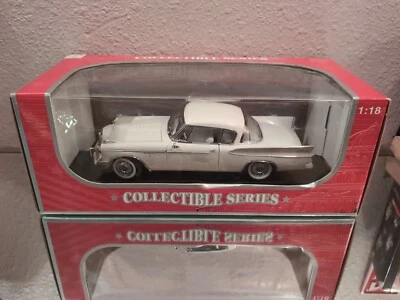 Anson Classic 1957 Studebaker Golden Hawk 1:18 White Die Cast Car. E8 - Image 1 of 4