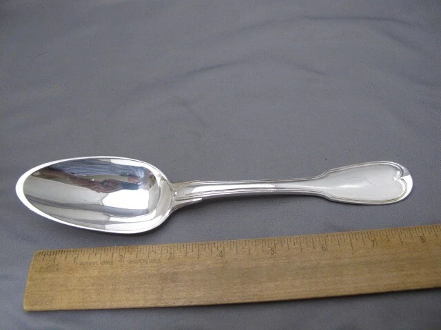 Fine 18TH  C French THREAD Pattern TABLESPOONS-L-J Anthiaume, Paris ca 1782 - Image 1 of 4