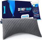 Side Sleeper Pillow for Neck and Shoulder Pain Relief - Adjustable Cooling