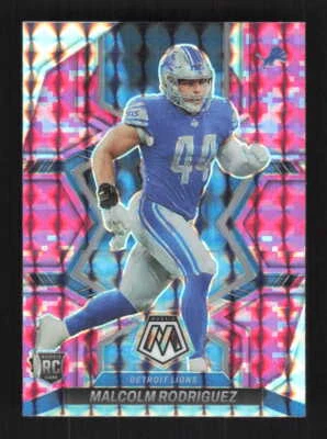 Malcolm Rodriguez 2022 Panini Mosaic Mosaic Camo Pink Detroit Lions Rookie #400 - Image 1 of 2