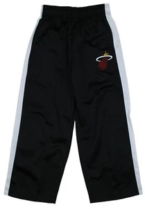 NBA Basketball Youth and Little Boys Kids Miami Heat Tricot Track Pants, Black - Picture 1 of 6