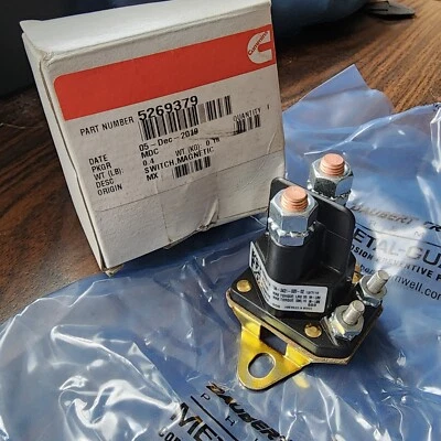 Подлинный соленоид магнитного переключателя Cummins 3424039, 3897261, 3916302 Trombetta - Изображение 1 из 4