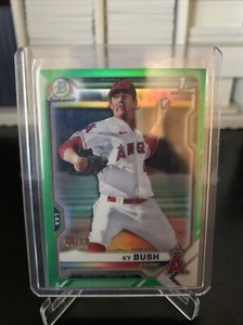 2021 Bowman Draft Chrome Green Refractor /99 Ky Bush #BDC-149