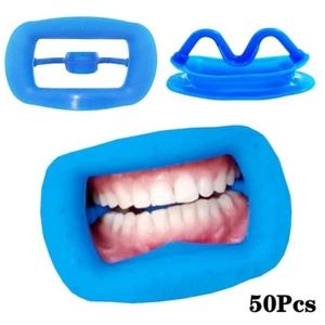50pcs Dental Teeth Whitening Mouth Prop Opener Cheek Retractor Props Silicone - Picture 1 of 12