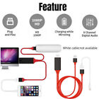 1080P HDMI Mirroring Cable Phone to HDTV AV Adapter For iPhone Samsung