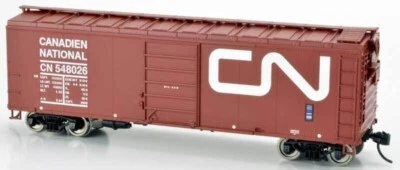 Bowser HO Scale 42703 & 42705 Canadian National 40' Box Cars 2 Pack NEW - Image 1 of 2